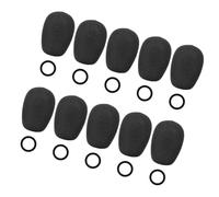 Microphone Windscreen Replacement Cover with Silicone Retainer, Aviation Headset Boom Mic Foam Cover Accessory Aviation Headset Mic Microphone Windscreen Replacement Boom Sponge Flight Maintenance