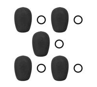 Microphone Windscreen Replacement Cover with Silicone Retainer, Aviation Headset Boom Mic Foam Cover Accessory Aviation Headset Mic Microphone Windscreen Replacement Boom Sponge Flight Maintenance