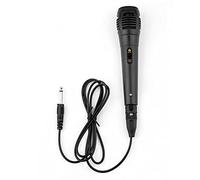microphone Wired microphone Portable Professional Karaoke Sing Microphone Recording Live For Mobile Phone Computer Recording Noise Isolation Microphone Cordless microphone (Color : Black)