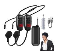 Microphone Wireless Head - Headsets With Microphone Teaching | Head-Wearing & Hand-Held Wireless Headset | Microphone Wireless Head Microphone Rechargeable For Fitness Tutoring Conference Presenting