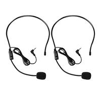 Microphone with Flexible Wired Boom for Voice Amplifier, 1/8" Jack Connector Microphone for Singing, Talking, Teachers, Trainers, Presentations, Elderly and More