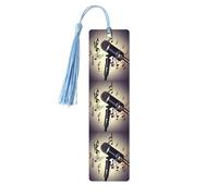 Microphone with Music Notewooden Bookmarks Set for Reading, 5 Pc Thoughtful Cute Book Mark Clips Lovers Gifts