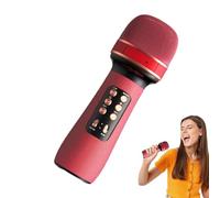 Microphone with Speaker, Colorful Wireless Microphone, Portable Karaoke Mic, Singing and Recording Mic Sturdy 20 Cm/7.87 in 5 Cm/1.96 in Lightweight and Easy to Carry for Parties, Family Gatherings