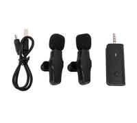 Microphones Clear Sound High Sensitivity Lavalier Microphones, 2.4G Stable Transmission, Automatic Pairing, Noise Reduction, Ideal for Live Streaming, Teaching, Tour Guide