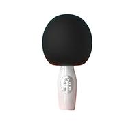 Microphones for Kids Portable Handheld Mic Speaker Machine Compatible with Smart Phone PC for Home KTV Party White