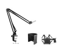 Microphones Scissor Arm Stand Metal for and Broadcasting for KTV Room, Concerts Foldable Microphones Mount