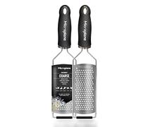 Microplane Kitchen Grater Coarse for Cheese, Carrot, Ginger, Coconut, Nuts and Horseradish with Stainless Steel Blade - Made in USA