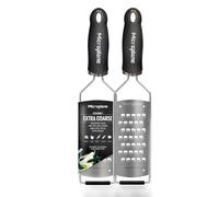 Microplane Kitchen Grater Extra coarse for Potato, Zucchini, Carrot, Apple, Cabbage and Cheese with Stainless Steel Blade - Made in USA