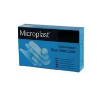 Microplast Detectable Sterile Plasters, 100-Piece Set, Blue