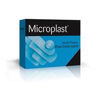 Microplast Fingertip/Winged Blue Detectable Sterile Plasters 50-Piece Set