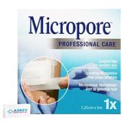 Micropore Professional Care Surgical Tape for Sensative Skin - 1.25cm x 5 Meters