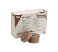 Micropore Surgical Tape Tan 12.7 mm x 9.1 m (Box of 24)