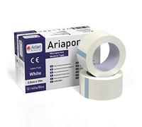 Microporous Medical Tape Waterproof, 12 Rolls 2.5cm x 10m - Hypoallergenic Surgical Tape for Wound Care, Dressings & Face, First Aid Waterproof Bandage for Sensitive Skin