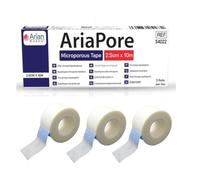 Microporous Medical Tape Waterproof, 3 Rolls 2.5cm x 10m - Hypoallergenic Surgical Tape for Wound Care, Dressings & Face, First Aid Waterproof Bandage for Sensitive Skin
