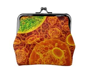 microscop eukaryotic cells Print Coin Purse Cell Phone Pouch Clasp Wallet Handbags Buckle Kiss Lock Key Women Bag