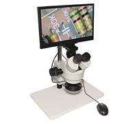 Microscope 10X-150X Integrated trinocular microscope video microscope 13.3 inch H_D LCD soldering microscope phone repair Magnifier