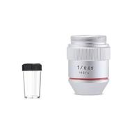 Microscope 1X 2X Achromatic 160 Infinity Objective RMS Threaded Confocal Distance 45mm 65mm(1X 65mm)