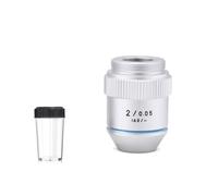Microscope 1X 2X Achromatic 160 Infinity Objective RMS Threaded Confocal Distance 45mm 65mm(2X 45mm)
