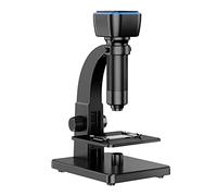 Microscope 2000X Dual Lens 5MP Portable Rechargeable Object Magnifier - 10 LED with Wi-Fi for Small Analysis