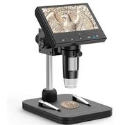 Microscope 4.3'' scope 1000X Video scope With 8 Adjustable LED Lights PC View For Adult Soldering Dropshipping