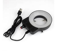 Microscope 56 LED Ring Light illuminator Lamp 0-100% Adjustable Lamp LED Circle Light for Trinocular Stereo Zoom Microscope (Color : 52 LED USB)