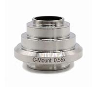 Microscope Accessories 0.35X 0.55X 0.7X 1X Reduction Relay Lens Microscope Camera C-mount Adapter Durability And Reliable Performance(1PC 0.55X Adapter)
