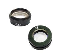 Microscope Accessories 0.3X 0.5X 0.75X 2X Barlow Aux Glass Lens M42 42mm for Industry Microscope Camera XDC 10A C-Mount Lens Durability And Reliable Performance(0.5X 2X)