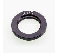 Microscope Accessories 0.5X 0.75X 1X 2X M24*0.75 Industry Microscope Camera Parallel Light C-Mount Barlow Aux Auxiliary Glass Lens Durability And Reliable Performance(0.75X)