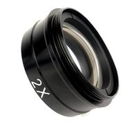 Microscope Accessories 0.5x Auxiliary Objective Glass Lens, Industry Video Microscope Camera Durability And Reliable Performance(2.x)