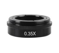 Microscope Accessories 0.75X 0.5X 2.0X 0.35X 1X Barlow Auxiliary Lens For 200X 180X 300X C MOUNT Lens Microscope Camera Durability And Reliable Performance(0.35X 1X)