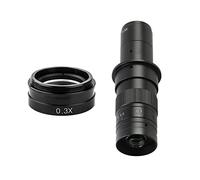 Microscope Accessories 0.75X 0.5X 2.0X 0.35X Auxiliary Objective Glass Len For 130X 180X C MOUNT Lens Durability And Reliable Performance(180X With 0.3X)