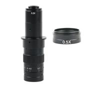 Microscope Accessories 180X Zoom Monocular Adjustable Magnification 0.7X~4.5X C-mount Lens 0.5X/2.0X Barlow Lens For Microscope Camera Durability And Reliable Performance(180X and 0.5X)