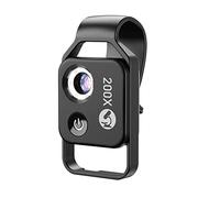Microscope Accessories 200X Mobile Microscope Magnifier Universal Mini Mobile Phone Camera Video Micro Lens Durability And Reliable Performance(Black)