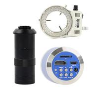 Microscope Accessories 2023 4K 48MP 1080P Sensor Type-c PC Industrial Video Microscope Camera Video Recorder Durability And Reliable Performance(100x lens with Light)