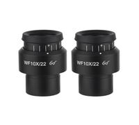 Microscope Accessories 2PCS WF10X WF15X WF20X WF25X WF30X Wide Field Eyepiece For Binocular Stereo Microscope 30MM Durability And Reliable Performance(WF10-22 A)