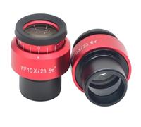 Microscope Accessories 2PCS WF10X Wide Field Eyepiece For Binocular Trinocular Stereo Microscope, 30MM Installation Installation Interface Durability And Reliable Performance(Red)