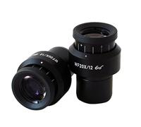 Microscope Accessories 2PCS WF20X 12mm Field of View Zoom Adjustable High Eyepoint Eyepiece Optical Lens for Lab Stereo Biological Microscope 30mm Durability And Reliable Performance