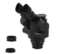 Microscope Accessories 3.5X 7X 45X 90X Simul-Focal Trinocular Stereo Microscope Head, Continuous Zoom 0.5X 2X Microscopio Durability And Reliable Performance(7X-90X)