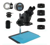 Microscope Accessories 3.5X-90X Continuous Zoom Stereo Trinocular Microscope 1080P HDMI VGA USB Digital Camera CTV Objective Lens Durability And Reliable Performance