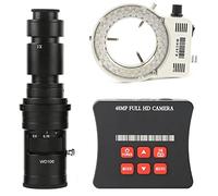 Microscope Accessories 48MP 1080P 60FPS USB Industrial Electronic Microscope Camera C Mount Durability And Reliable Performance(500x lens with Light)