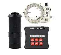 Microscope Accessories 48MP 1080P 60FPS USB Industrial Electronic Microscope Camera C Mount Durability And Reliable Performance(100x lens with Light)