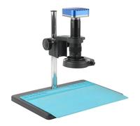 Microscope Accessories 4K UHD HDMI Industrial Measurement Microscope Camera + Industrial Zoom 180X 300X 200X 500X Lens For PCB Watch Phone Soldering Durability And Reliable Performance(A,180X)