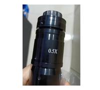 Microscope Accessories 5X 10X 20X 50X 100X PLAN Achromatic Objective Metallographic Zoom Industry Microscope Camera Coaxial Light C-mount Lens Durability And Reliable Performance(0.5X Eyepiece)