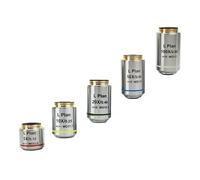 Microscope Accessories 5X 10X 20X 50X 100X PLAN Achromatic Objective Metallographic Zoom Industry Microscope Camera Coaxial Light C-mount Lens Durability And Reliable Performance(5pcs Objective Lens)