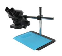Microscope Accessories 7X-50X Magnification Continuous Zoom Binocular Industrial Stereo Microscope + 1.0X 0.5X 2.0X Barlow Objective Lens Durability And Reliable Performance(D)