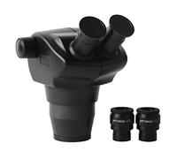 Microscope Accessories Black Trinocular Binocular Stereo Microscope 8X-50X Continuous Confocal Zoom Durability And Reliable Performance(Binocular)