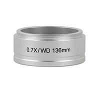 Microscope Accessories Black Trinocular Binocular Stereo Microscope 8X-50X Continuous Confocal Zoom Durability And Reliable Performance(0.7x lens)