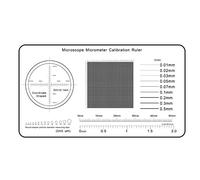 Microscope Accessories Kit 0.1mm Microscope Professional Micrometer Calibration Film Line Microscope Slides