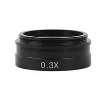 Microscope Accessories Kit 0.3X 0.35X 0.5X 0.75X 2X 1X Barlow Lens 42mm Mounting Thread Microscopio Camera Lens 10A 120X/180X/300X Lens Microscope Slides(0.3X)