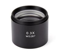 Microscope Accessories Kit 0.3X 0.5X 0.7X 0.75X 1X 1.5X 2X Barlow Lens Stereo Microscope Accessories Auxiliary Lens 48mm Thread Microscope Slides(0.3X)